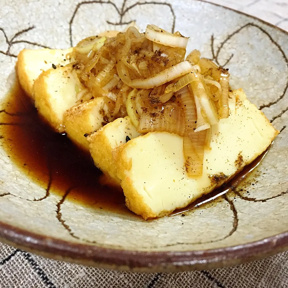 焼き絹厚揚げ|アッツさん