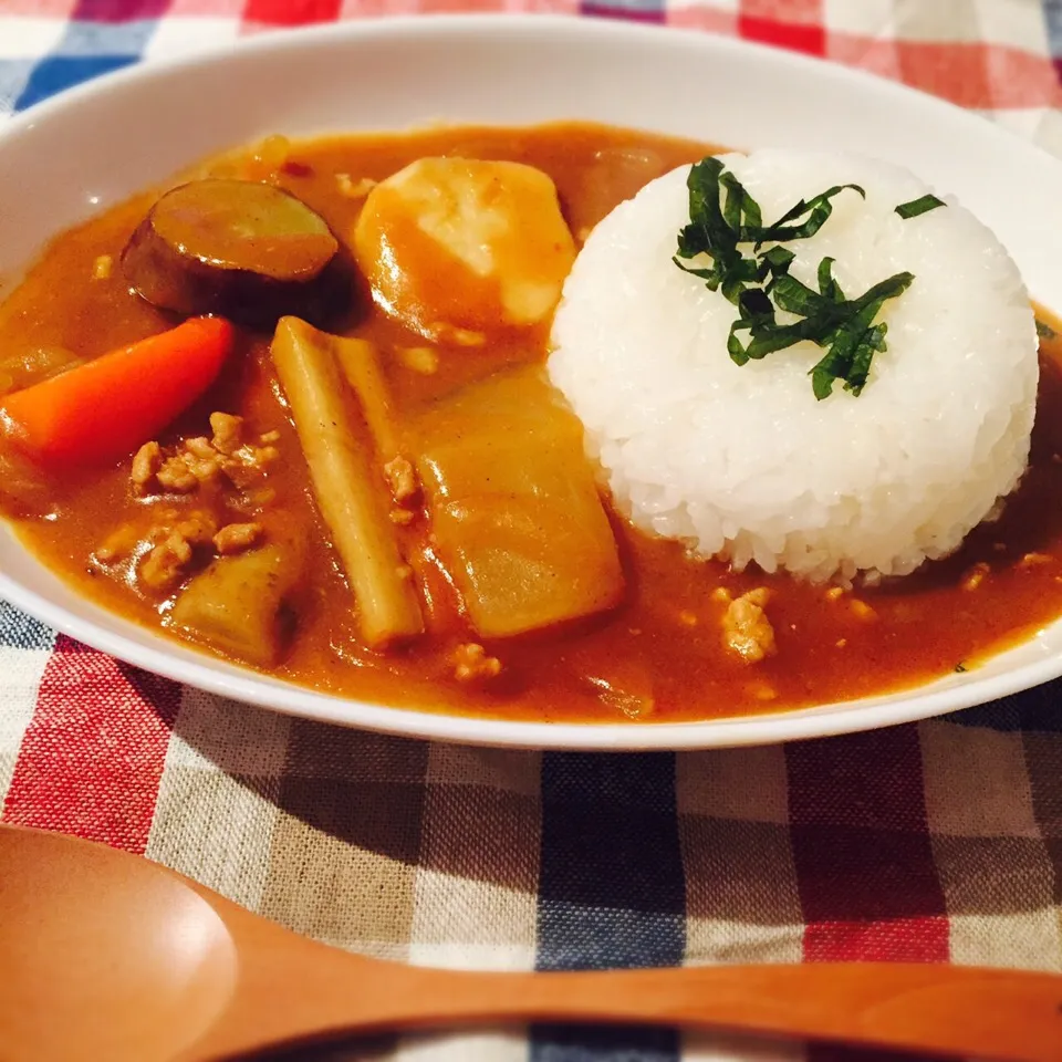 ひき肉と根菜の和風カレー|じゅんこさん