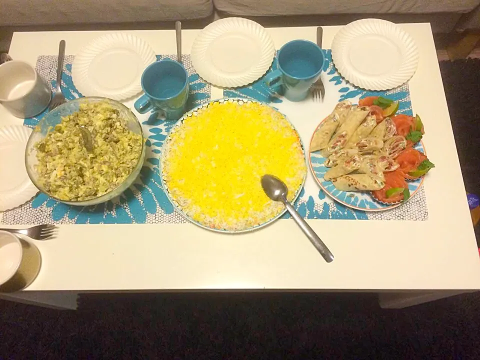 Snapdishの料理写真:Home made Dinner with the family|bukky danielsさん