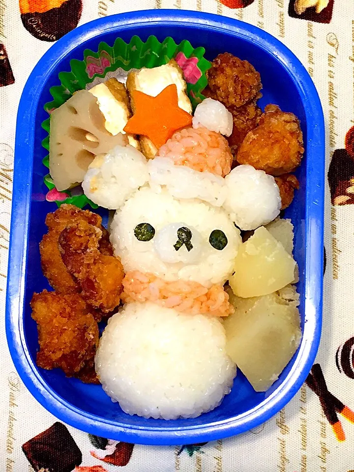 コリラックマの雪だるまお弁当☆|makoryuneさん