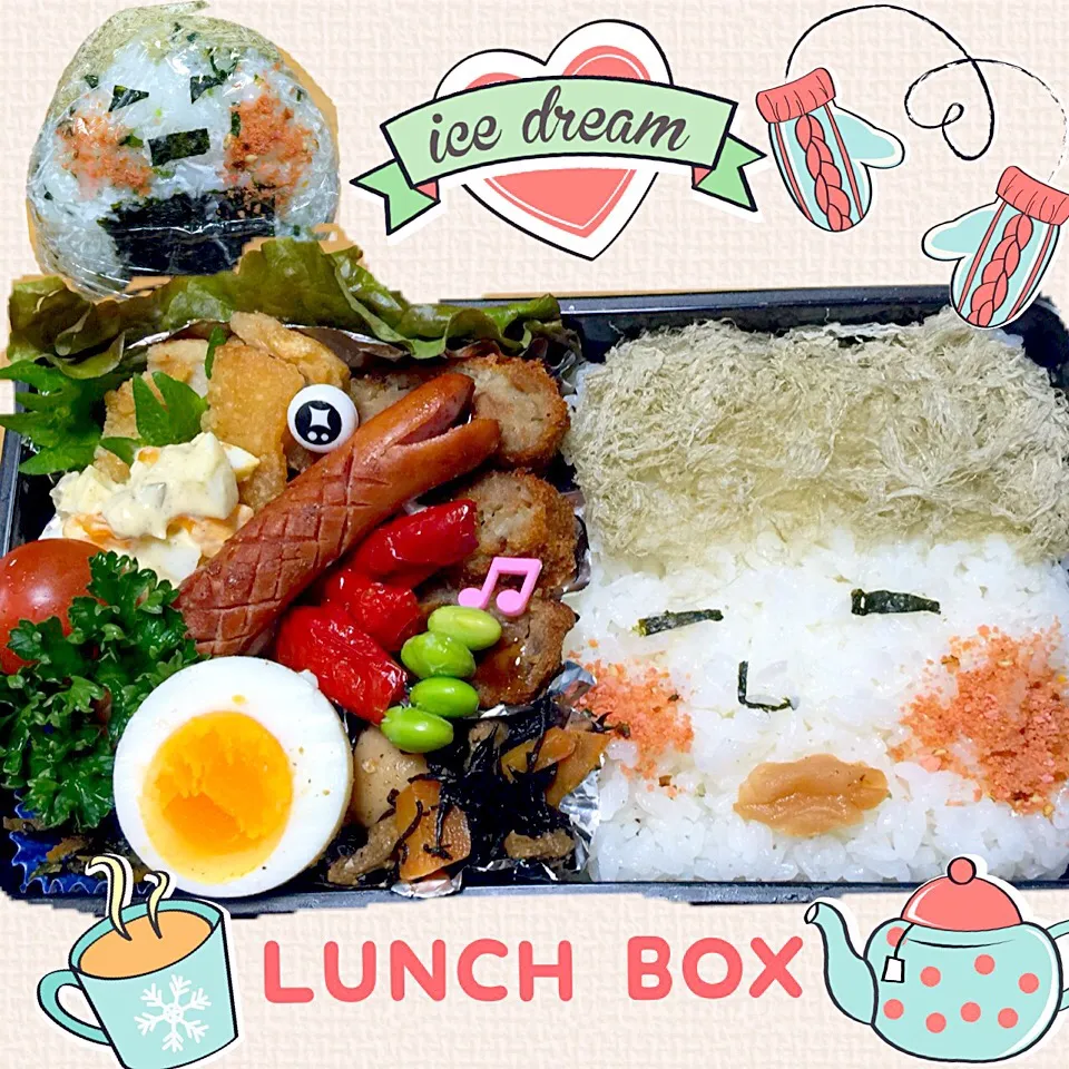 Snapdishの料理写真:息子弁当  BOWちゃん|miyukiさん