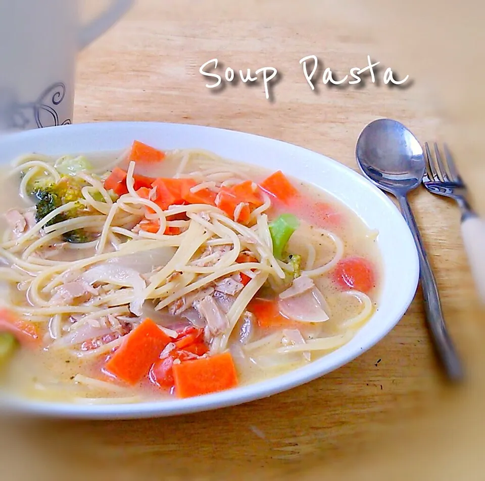 (*´ω｀*) スープパスタ ♪|Gigi Cafeさん