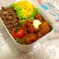 Snapdishの料理写真:唐揚げ弁当|ちひろさん