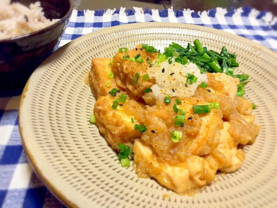 鶏胸肉と厚揚げのみぞれ煮|よっしーさん