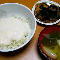 Snapdishの料理写真:とろろご飯（あご）＆かぶの澄まし汁|70channelさん