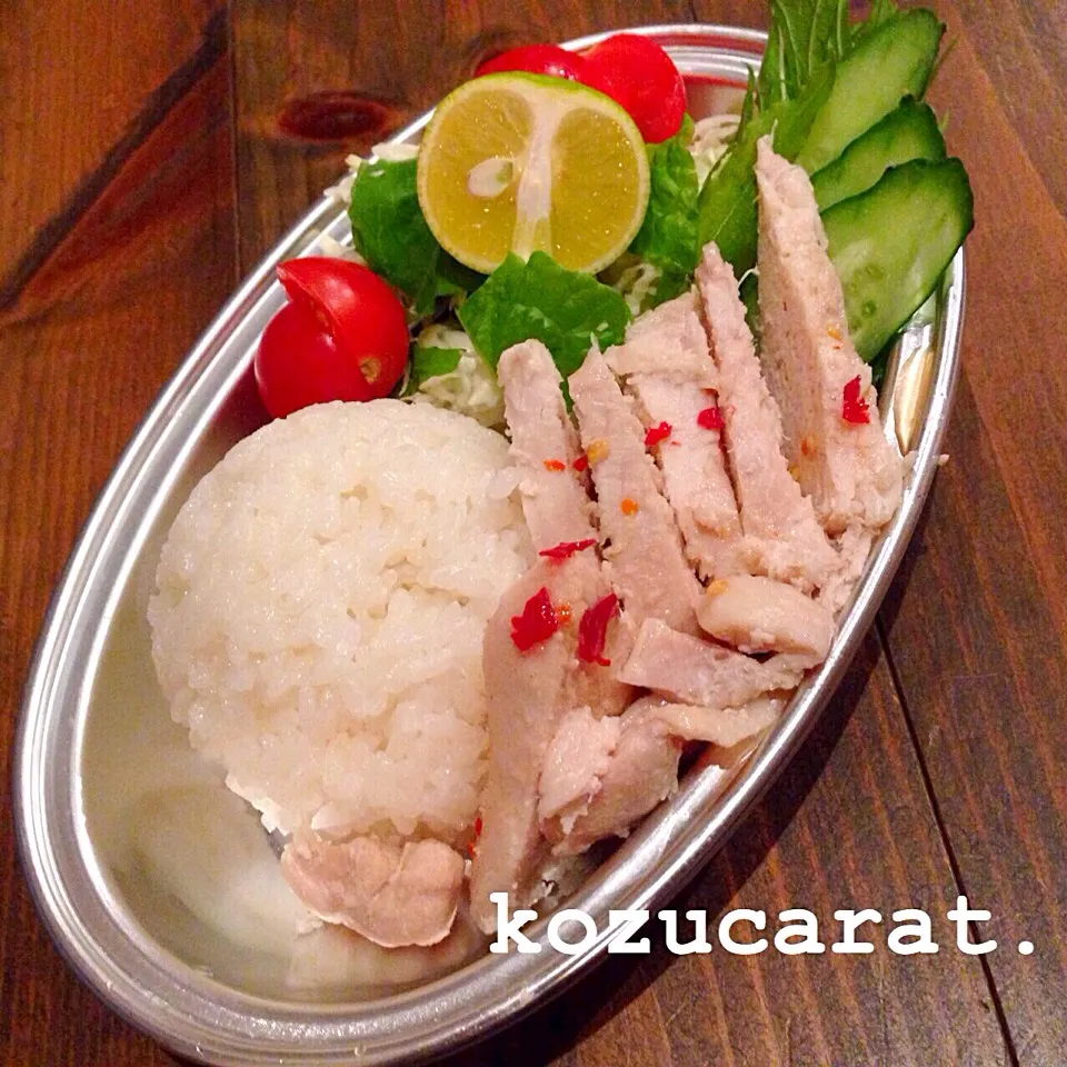 kozucarat.が送るtomocarat.さんの料理 炊飯器で作るシンガポールチキンライス|koji toyodaさん