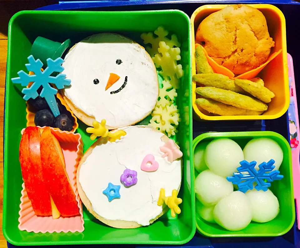 Snowman Bento Lunch and Snacks|Cheryl Melnickさん