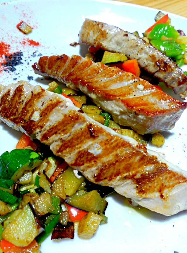 #atun plancha con verdurita #tune and #vegetables #bares #Murcia #dtablas|maimay71さん