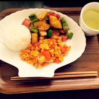 Snapdishの料理写真:15分でできる朝食プレート|奥村 沙絵さん