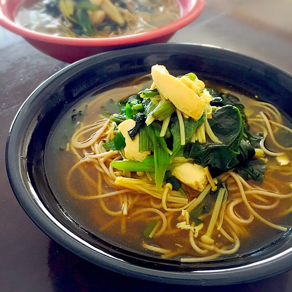 鶏とほうれん草のカレー風そば|恭子さん