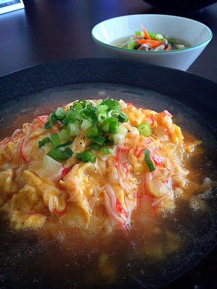 ⭐️関西風天津飯
⭐️春雨スープ|よっちぃさん