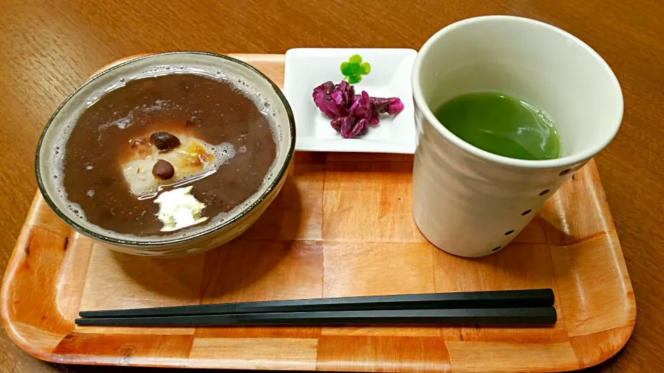 オーソドックスに焼き餅入りお汁粉🎵|김 미수（Mijyu）さん