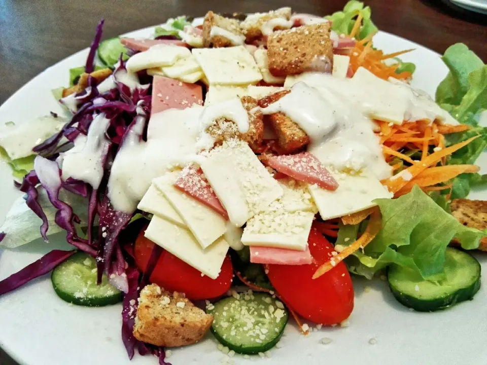 Ham cheese salad !|Nor Aorさん