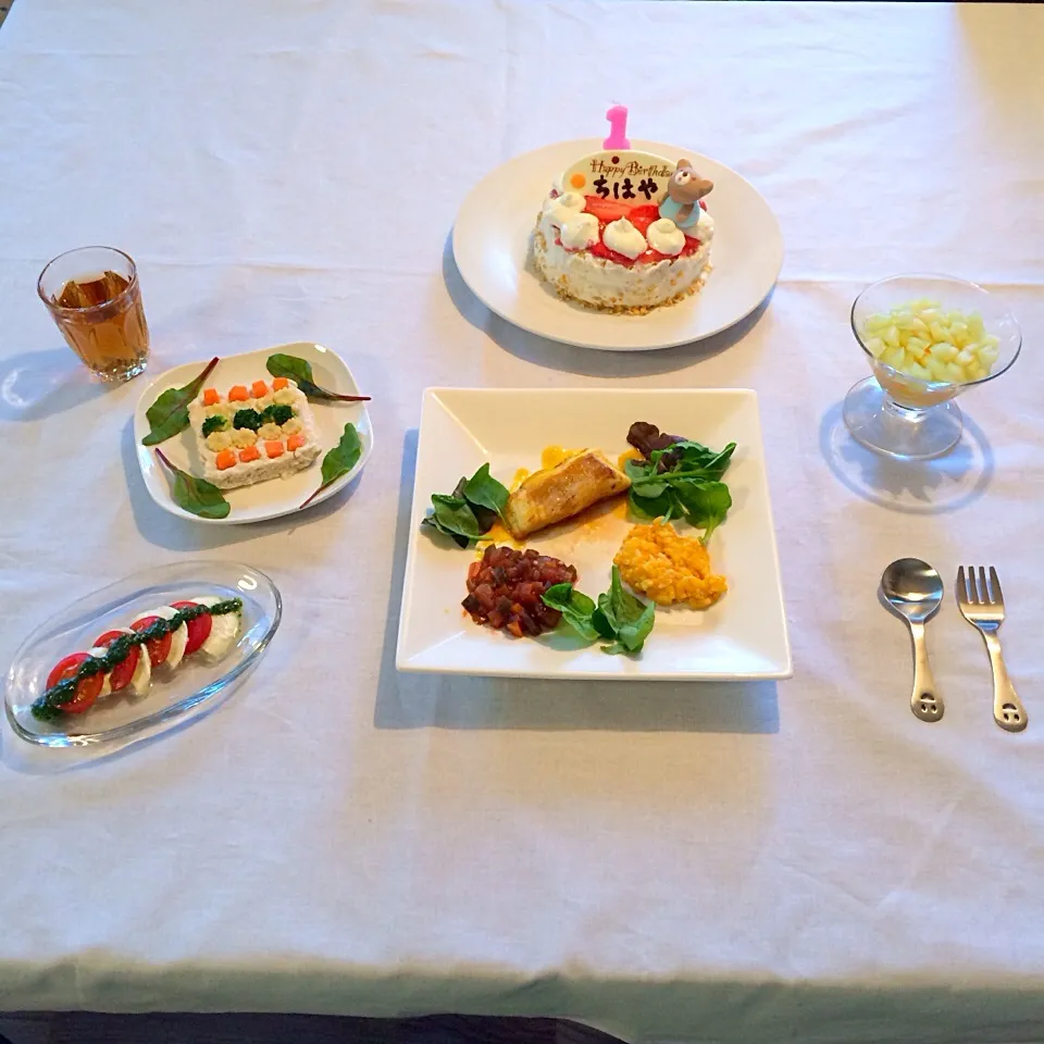 Snapdishの料理写真:1歳お誕生日フルコース♪|ベッティーさん