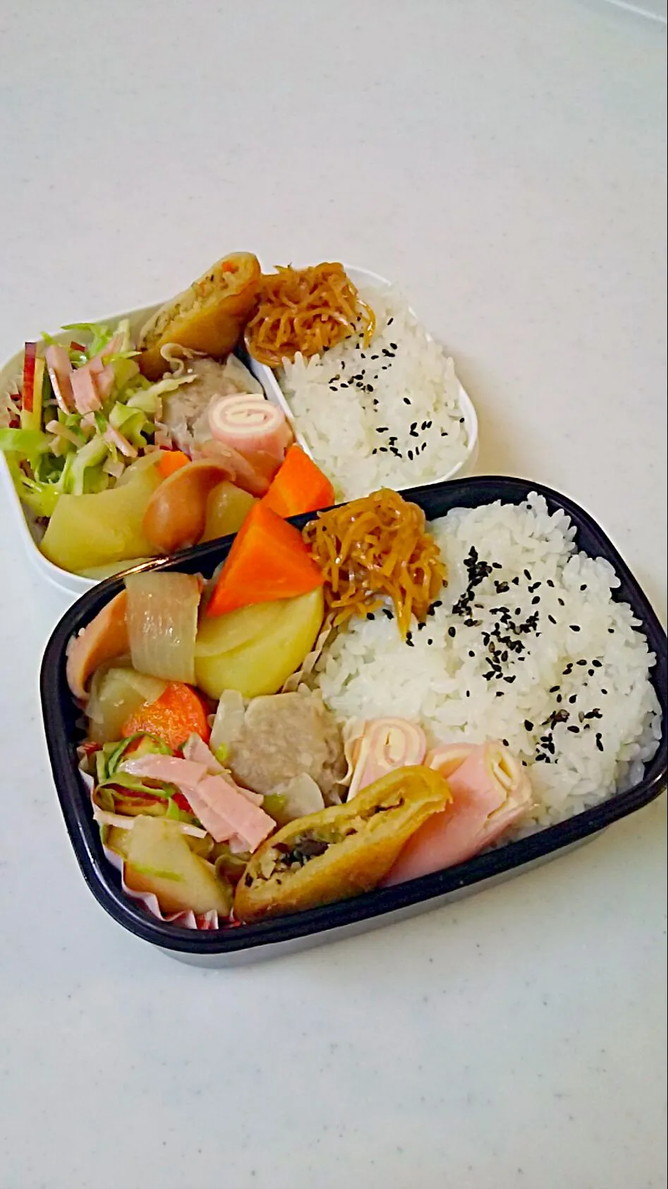 今日の長男弁当🍱と私夜勤弁当🍱🎵|Sayakaさん