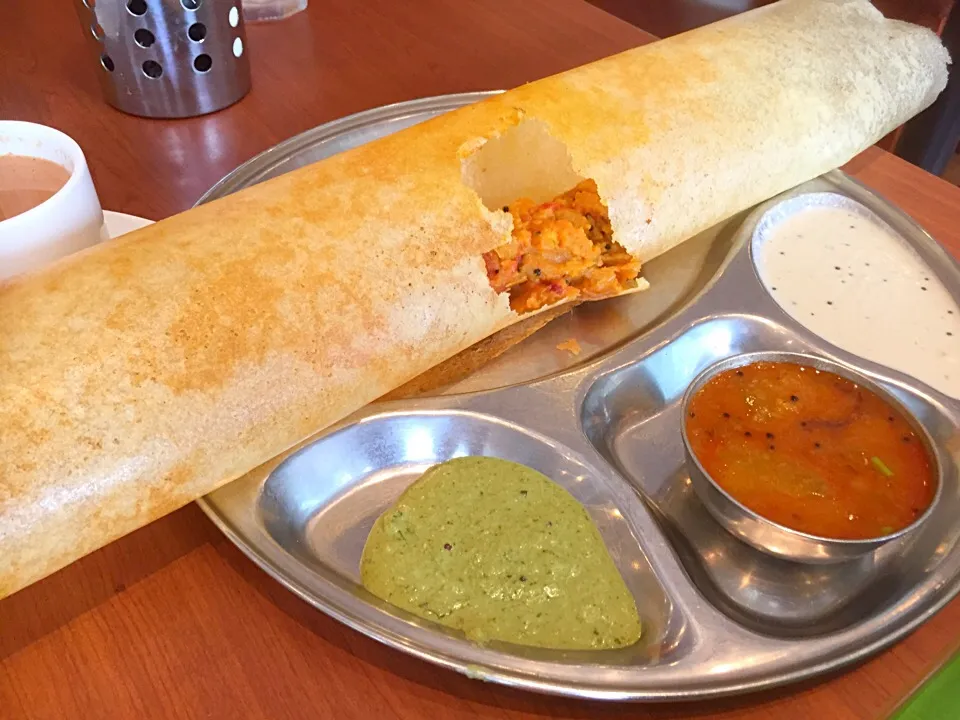 Thosai with potatoes and vegetables|sgさん