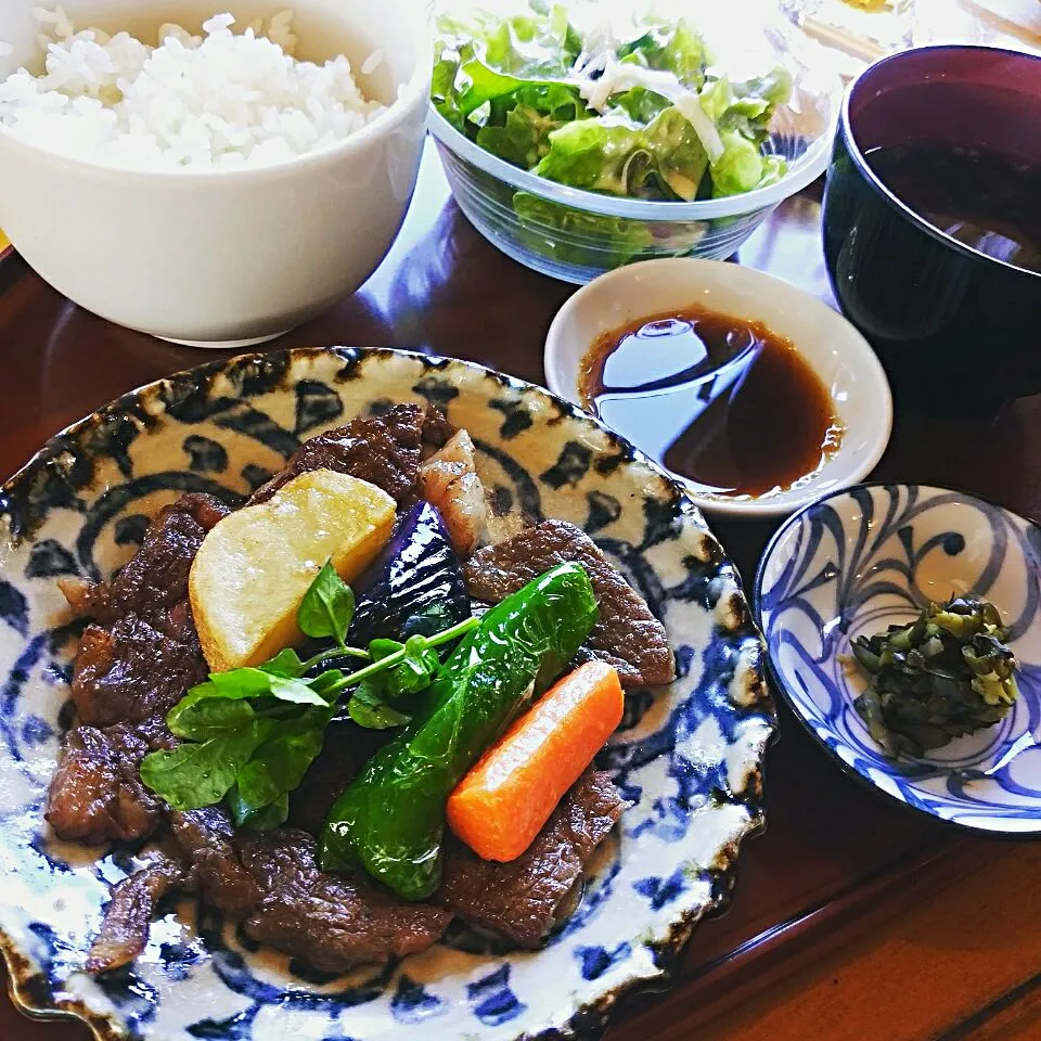 ゴルフ場のステーキ定食|Kashimanakitchenさん