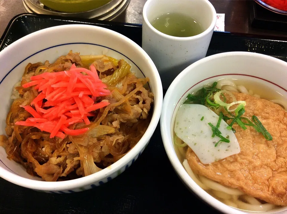 日替わりランチ 和風牛丼 並盛と小ぎつね 2015.12.8|キラ姫さん