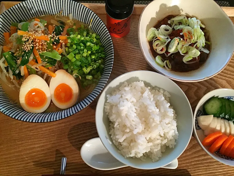 豚骨醤油野菜らーめん
牛すじ煮込み|ayumiさん