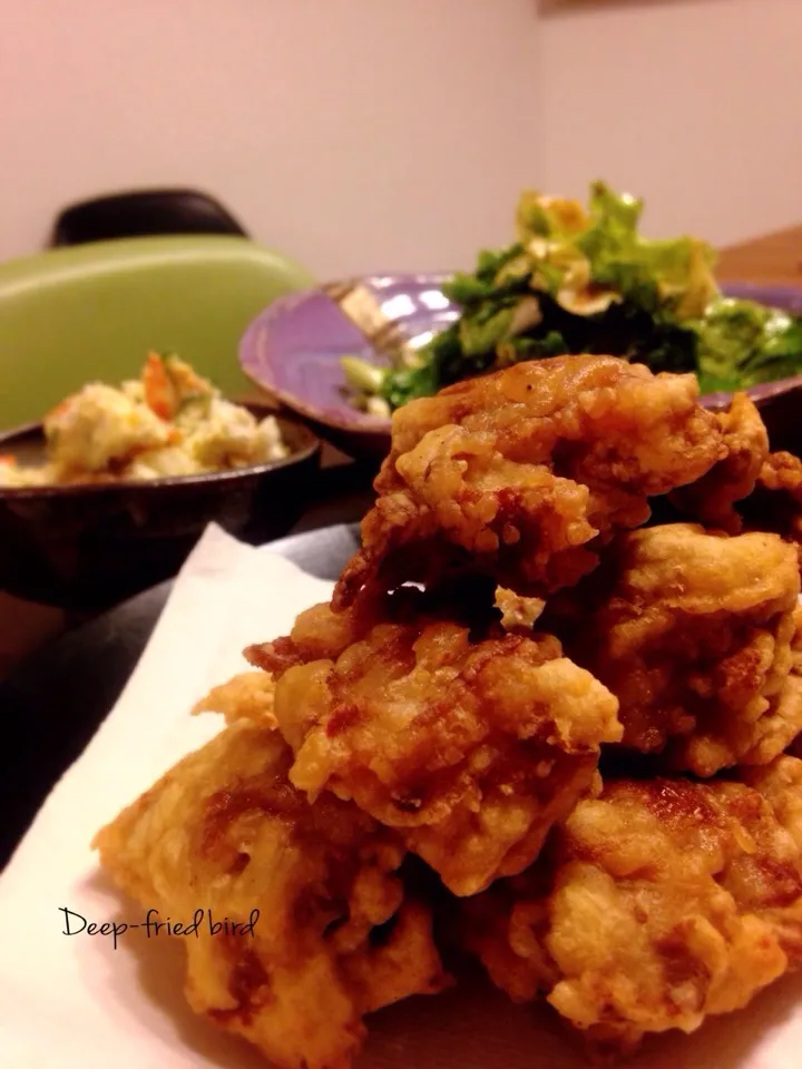 Snapdishの料理写真:咲きちゃんさんの料理 うちの ザンギ🐔 （鶏のから揚げ）|あっちゃんさん