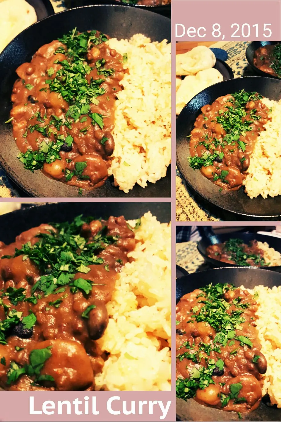 Lentil & Bean Potato Curry with Organic Coconut oil and Tandoori Flavored Rice|Emanuel Hayashiさん