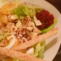 Orange-Walnut-Cheese Salad with Balsamico Dressing|Mar Liesさん