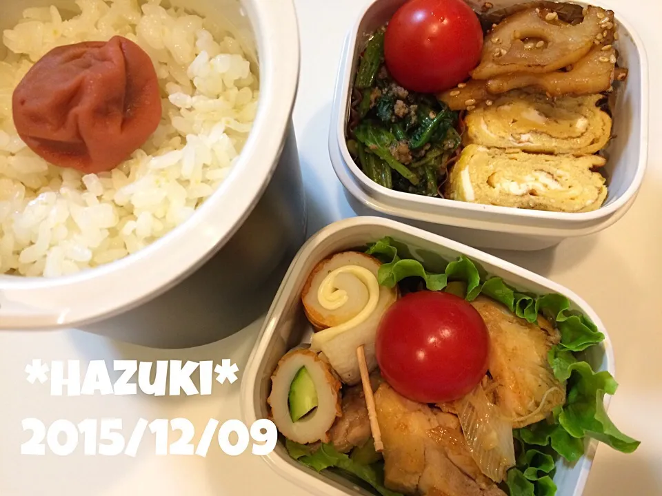 12月9日(水) 高校生息子弁当🍱🍱|Hazukiさん