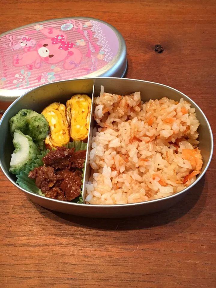 シャケ炒飯弁当|ぴいさん