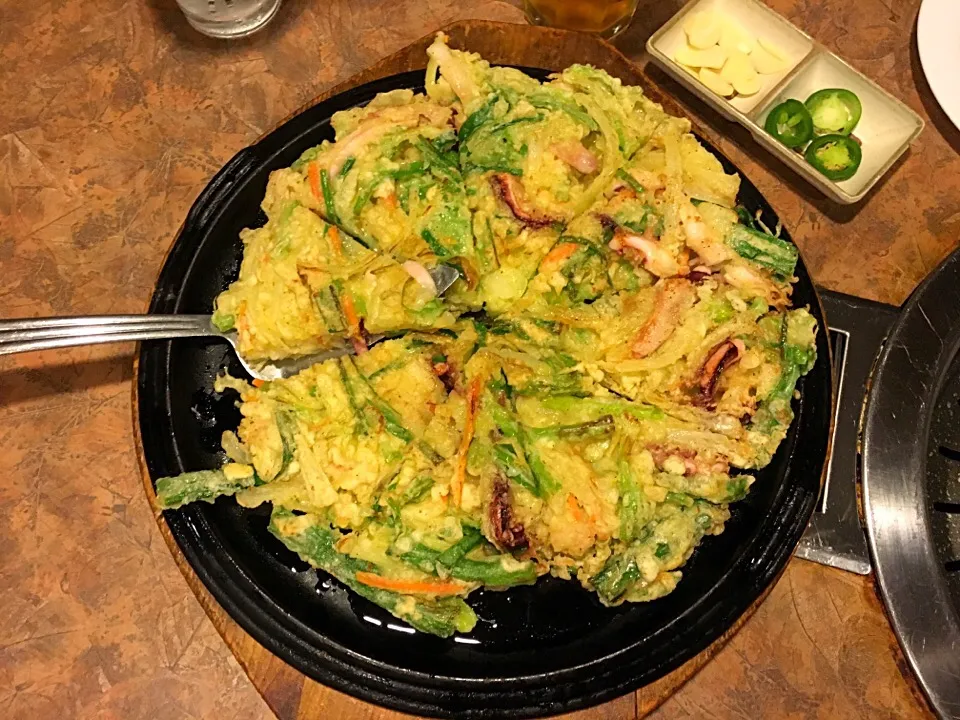 Korean seafood pancake|huy toさん