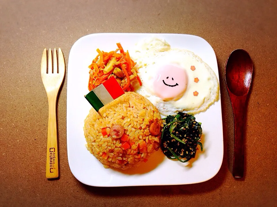 🎀大人様ランチ🍴 炊飯器de簡単！炊き込みチキンライス 他|ほわーんさん