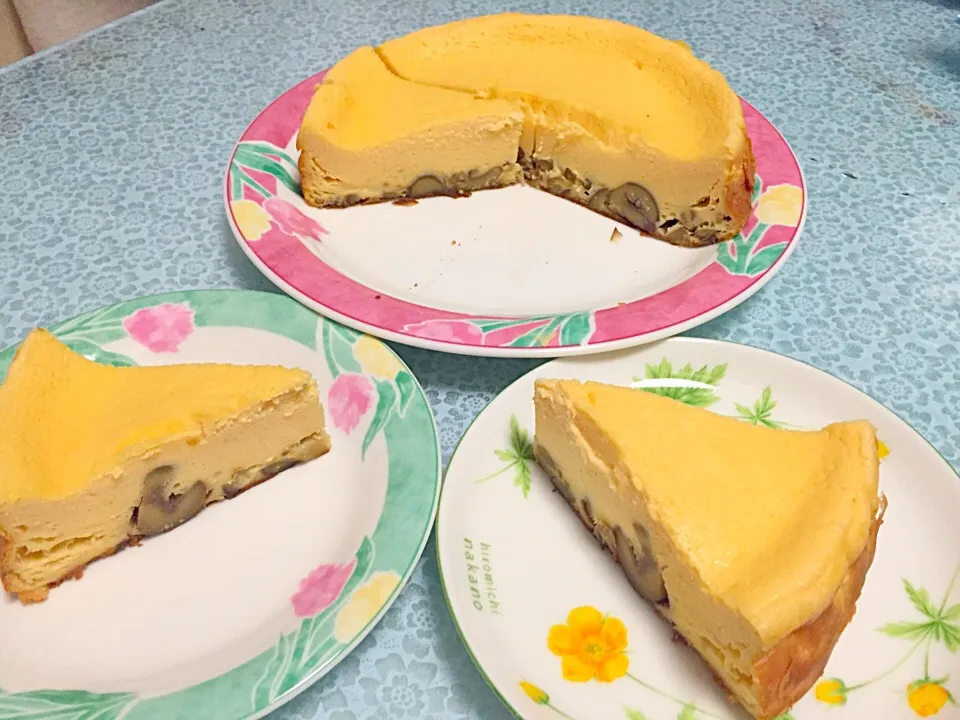 栗のスフレチーズケーキ|えみさん