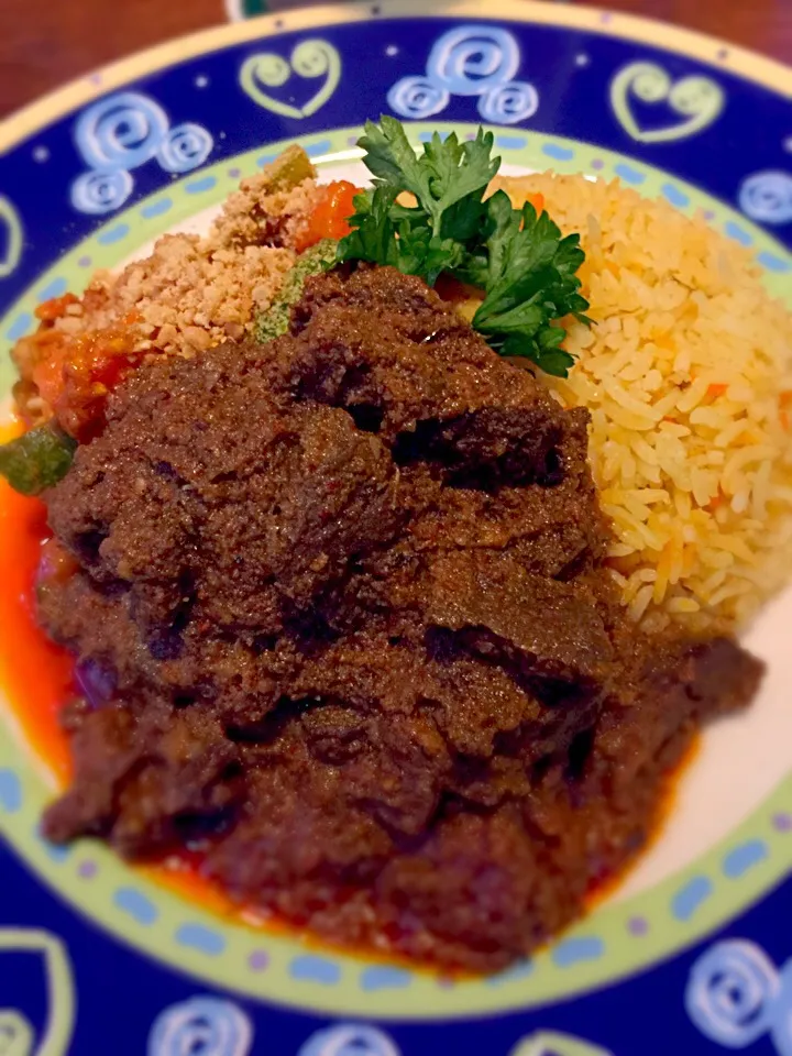 Beef Briyani rice with pickled vegetables|Phillis L Boedigheimerさん