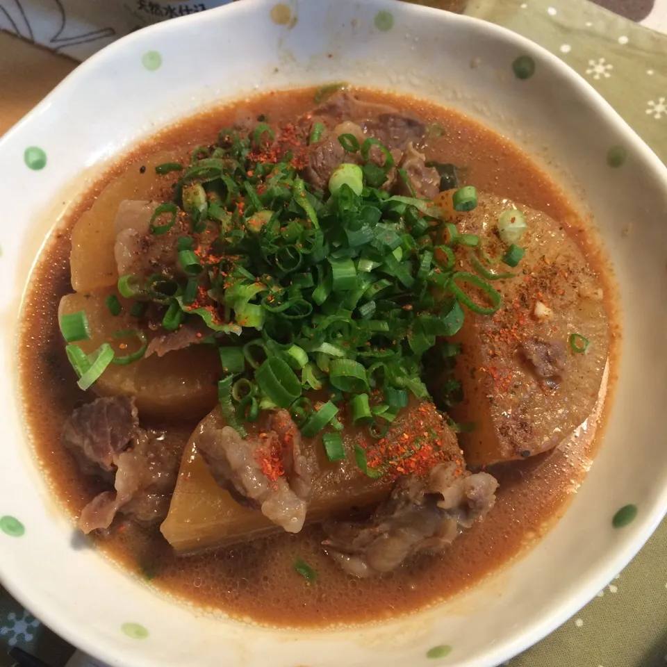 牛すじと大根の味噌煮込み|こずこずさん