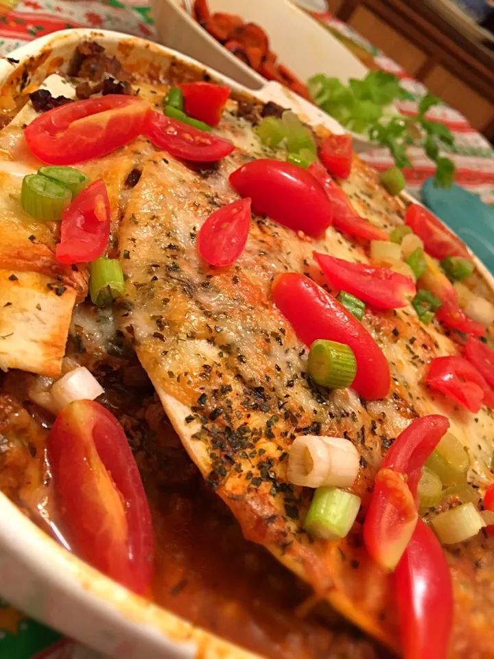 Turkey enchilada casserole|Zen Daddyさん