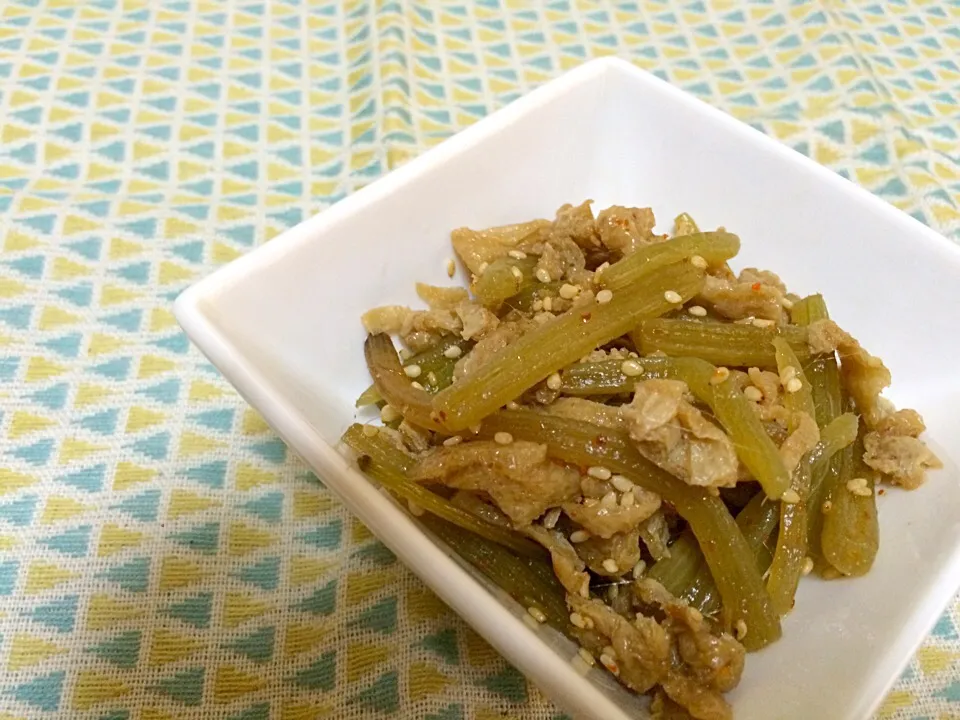 ふきと油揚げの炒め煮|ハルさん