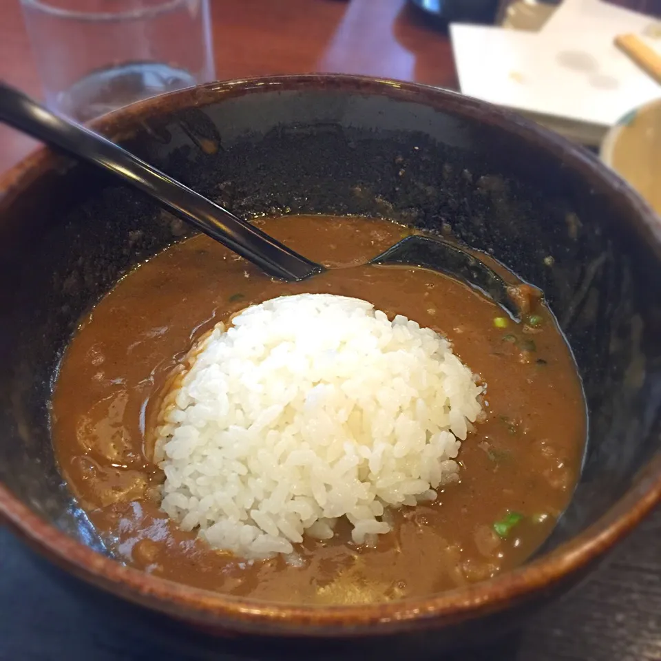 Snapdishの料理写真:小ライス頼んでカレーリゾット風に…*\(^o^)/*|まあん👽さん