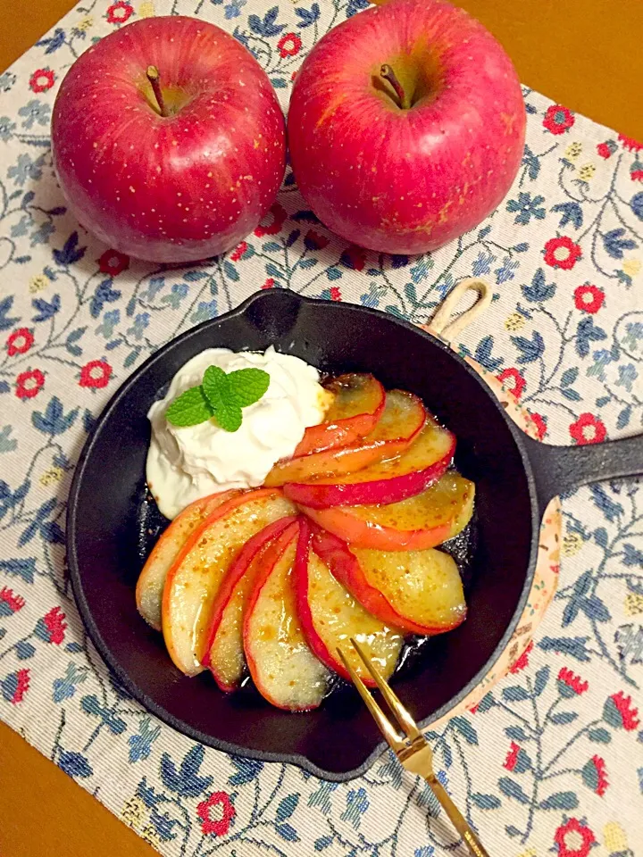 簡単過ぎのチーズクリームで🍎のソテー|Miki (^_−)−☆さん