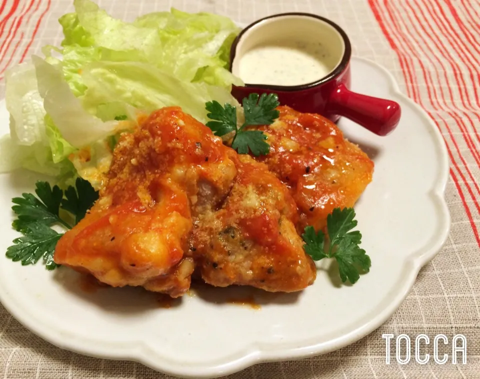 チキンの冷凍トマト煮込み🍗🍅( θོثθོ )✨|toccaさん