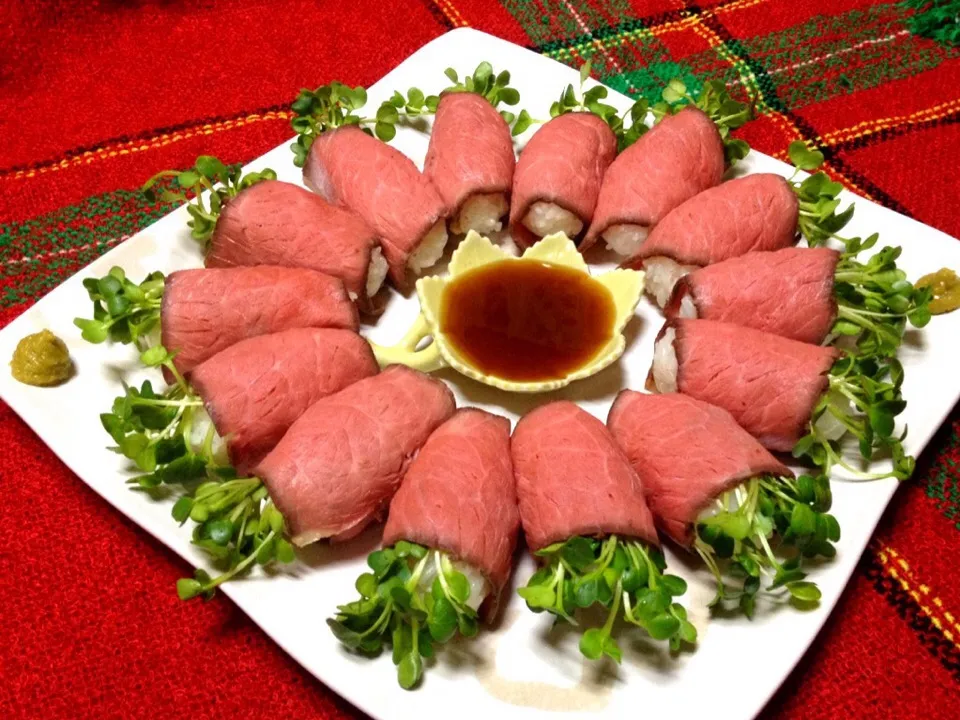 ✨Roastbeef sushi...ローストビーフ寿司😋✨|🌺Sanntina🌺さん