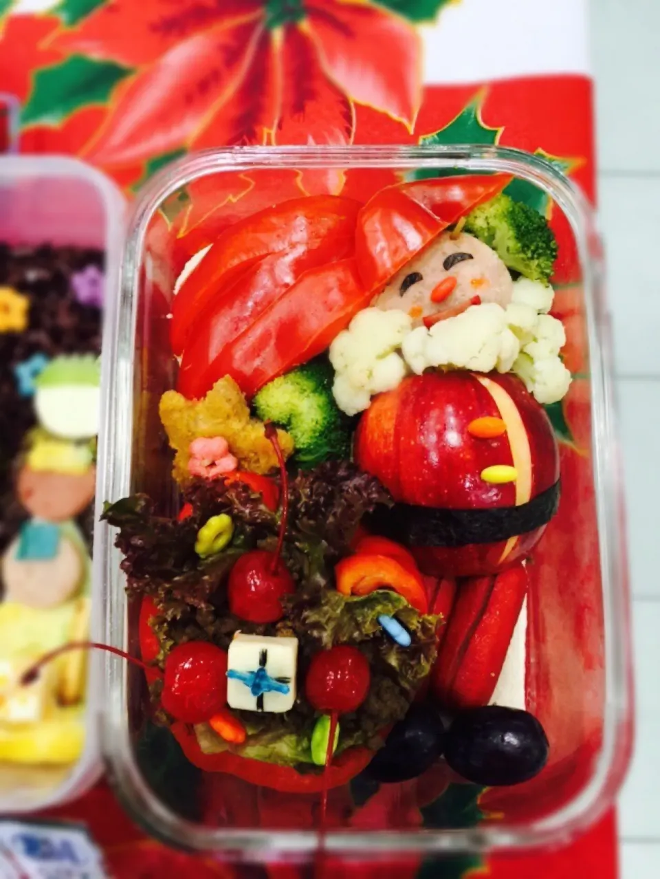 santa's bag with taco salad & santa 
tell me if i deserve to win the competition|enjerugelineさん