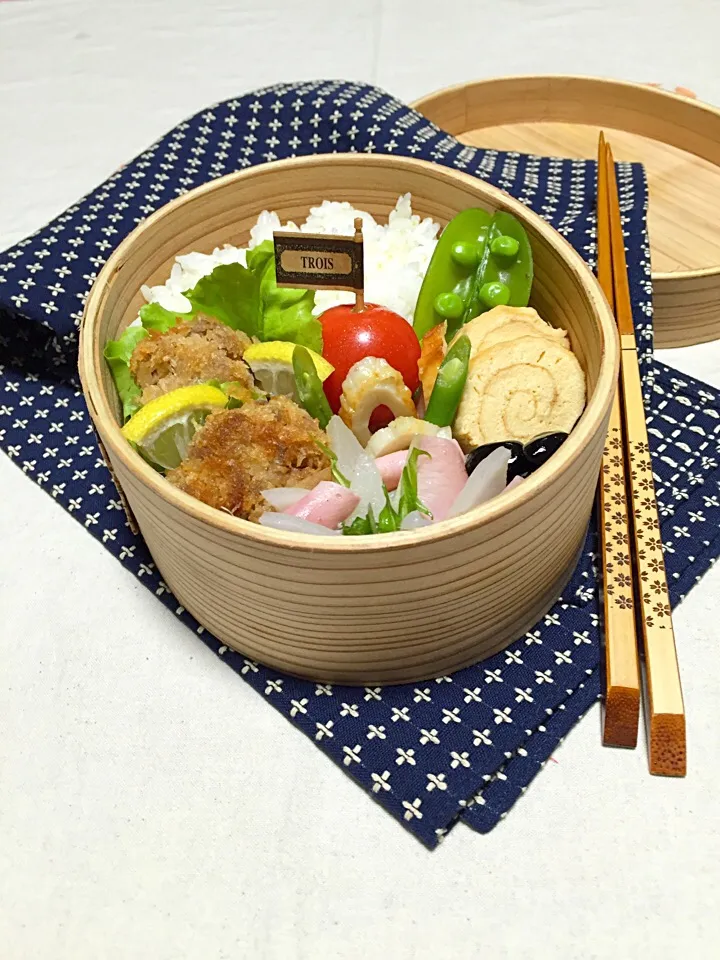 豚こまと大葉の一口カツ弁当|sasori595さん