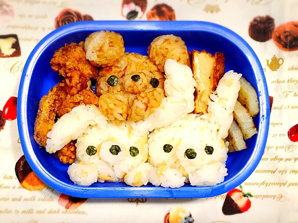 うさぎとクマのお弁当☆|makoryuneさん