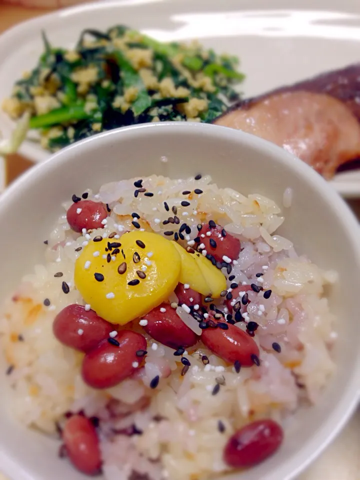 栗おこわでザ・和食な晩御飯|モグちゃんさん