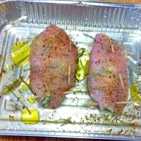 Snapdishの料理写真:Involtini di pollo al forno|Chiaraさん