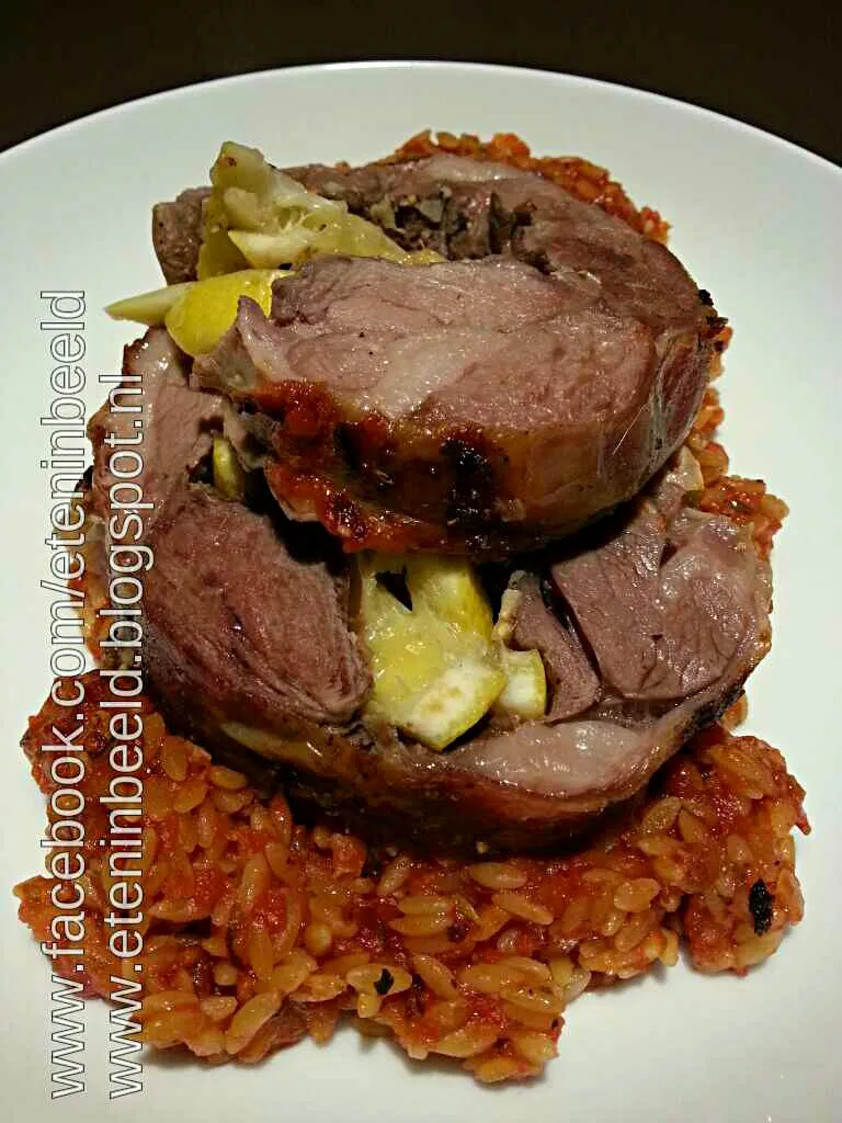 Tomato orzo and goat roll stuffed with lemon and herbs|Frank&Jolanda - Eteninbeeldさん