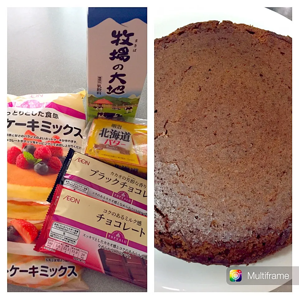 Snapdishの料理写真:炊飯器DEチョコレートケーキ|chilipeさん