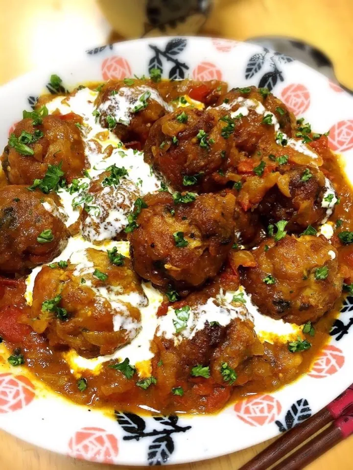 豚こまボールカレー。|Misuzu(@misumisu0722 )さん