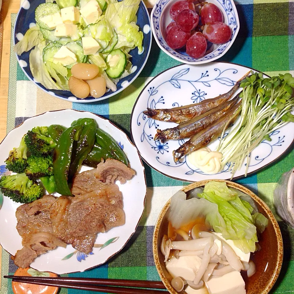 焼き肉とシシャモ|shozuuさん