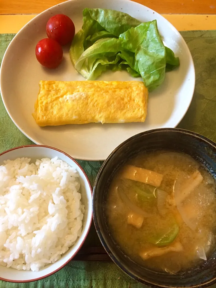 久しぶりの出汁巻き朝ご飯|hiromangeさん