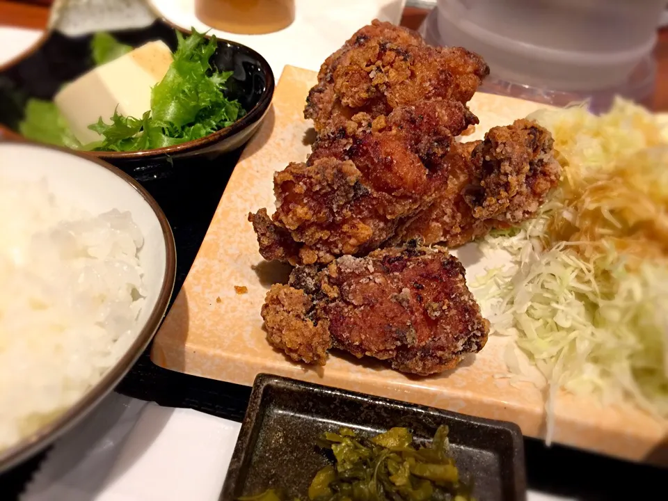 Snapdishの料理写真:中津の唐揚げ定食|T. Wonderさん